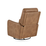 Dublin 30" Swivel Power Recliner Arm Chair Saddle Brown Faux Leather B2719P328580