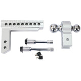 Alu Adjustable Trailer Drop Hitch,2inch receiver,8 inch adjustable W46537191