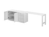 89.7''Wooden Sideboard with Extendable Table,Multifunctional Storage Cabinet with 2 Doors N711P334768K
