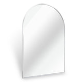 ZUN Silver 20x30 INCH Metal Arch Barhroom mirror 27516296