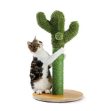 ZUN Cactus Cat Scratching Post 21.7'' Cat Scratcher with Sisal Rope for Small & Medium Cats Kittens 87368042