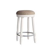 AGODY Bar Stools Set of 2, 26" Counter Height, 360&deg Swivel Wooden Barstool with Fabric Upholstered W2170P208071