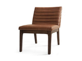 Upholstered Dining Chairs With Rubber Legs ,Light Brown 73471.00PUCOGN