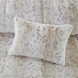 King 4PC Faux Fur Comforter Set B03597120