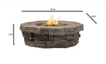 ZUN 12" H x 39" W Outdoor Fire Pit Table CM-1020 B120142187