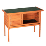 ZUN 36" Single Deck Waterproof Wooden Chicken Coop Hen House Pet Animal Poultry Cage Rabbit Hutch Natura 91435389