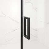 56-60" W x 72" H Semi-Frameless Sliding Shower Door, 5/16" Clear SCGG Tempered Glass, Matte W2011P272617