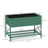 ZUN Garden Bed、 Galvanized Planter 33351212