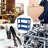 Upgrade 3-Tier Rolling Tool Cart with Lockable Wheels, Heavy Duty Steel Utility Cart, Kitchen Cart 04836174