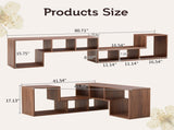 2 Pieces Cube TV Stand,Free Combination Gaming Entertainment Center Media Stand,Open Storage 83940483