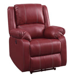 ZUN Red Power Recliner with USB Port B062P186517