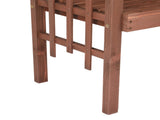 6.8FT Wooden Arch with Bench for 2 People, Garden Arbor Trellis for Climbing Plant, Outdoor Garden 45167826