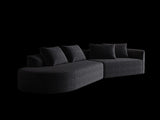Modern Upholstered Oversized Sectional Sofa, 112-Inch Chenille 4-Seater Extra Deep & Wide Seat W834P323319