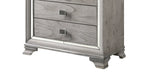 ZUN Contemporary 1pc Light Gray Brown Finish 5 Storage Drawer Chest Mirrored Accents Beautiful Solid B011P215612