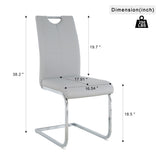 Modern dining chair faux leather cushioned seat Dining Chair Living Room Chair Cushioned chair W210P164978