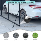 20x20FT Metal Carport Heavy Duty with Galvanized Steel Roof, Outdoor Garage Car Shelter Shade for 2 W2556P266777