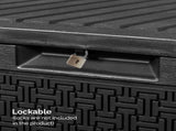 90gal Outdoor Garden Plastic Storage Deck Box Chest Tools Cushions Toys Lockable Seat 98858012