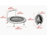 3FT Foldable Kids Trampoline with Foam Handle, 36" Indoor/Outdoor Mini Trampoline 17970407