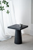 20x20x24" Black Square Side Table with Pedestal Base W2078P203212