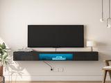 Floating TV Stand Wall Mounted with 20 Color LEDs,63" Modern TV Stand, Floating TV Cabinet 04700679