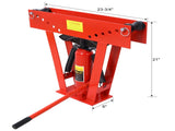 12 Ton Pipe Bender Manual Hydraulic, Piping Bending Exhaust Tube Fabric with 6 Dies, Adjustable 56059196