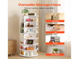 7-Tier Rotating Shoe Rack, 63.8" Shoe Organizer, Freestanding Shoe Organizer for Bedroom, Living 96839424