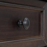 Classic Retro Style Console Table with Three Top Drawers and Open Style Bottom Shelf, Easy Assembly 97945563