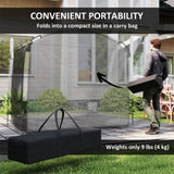 Black Bike Storage Shed Tent for 3-4 Bicycles 60961106