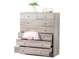 Modern Simple 7-Drawer Dresser Gray 00534308