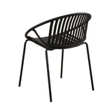 Patio Dining Chairs Stackable Chairs with Breathable Design Modern Simple Art Style ,Metal N768P192555K