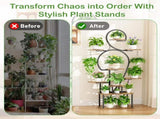 Plant Stand Indoor with Grow Light, 9 Tiered 63" Tall Indoor Plant Shelves for Multiple Plants, W3101P314624