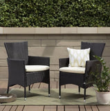 Clementine Outdoor Multibrown PE Wicker Dining Chairs 56447.00ABEI