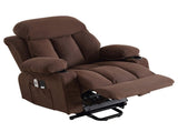 Power Lift Recliner Chair with Heat and Massage Electric Fabric Recliner Chair for Elderly with Side W1521P303243