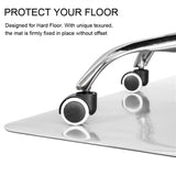PVC Dull Polish Chair Mat Protection Floor Mat 90x120x0.2cm Rectangular 73468178