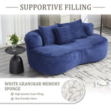 COOLMORE Bean Bag sofa Lazy Sofa Durable Comfort Lounger High Back Bean Bag Chair Couch for Adults W395P234049