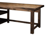 60 inch Workstation Desk, No Assembly Required, Whiskey Finish B108P160193