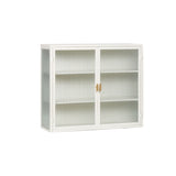 27.56"Glass Doors Modern Two-door Wall Cabinet with Featuring Three-tier Storage for Entryway Living W757119328