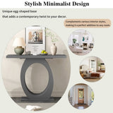 Mirod Stylish Modern Console Table with Egg-Shaped Base,Enhanced Stability and Durability,Sleek N760P214780E