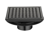 6 Inch Square Shower Drain with Removable Square Patterned Grate, 304 Stainless Steel with Flange 04421908