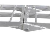 7.5ft 2pcs Heavy Duty Three-section Aluminum Arched ATV UTV Ramps Silver 15080848