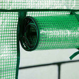 Mini Walk-in Greenhouse with PE Cover, 4-Shelf Indoor Outdoor Plant Gardening Green House for Garden 50711316