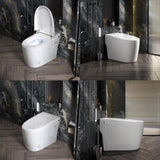 One Piece Bidet Toilet for Bathrooms Smart Bidet Toilet with Warm Air Dryer Heated Seat LED Night W1217P299511