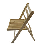 Furniture Slatted Wood Folding Special Event Chair - Wood, Set of 4, FOLDING CHAIR, FOLDABLE STYLE 51286752