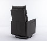 038-Cotton Linen Fabric Swivel Rocking Chair Glider Rocker Recliner Nursery Chair With Adjustable W527134471