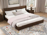 Solid Wood Platform Bed Frame with Headboard, No Box Spring Needed, Floor-standing bed, Easy 05799278