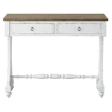 Antique White 2-drawer Console Table B062P185735