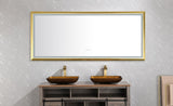96in. W x 48 in. H LED Lighted Bathroom Wall Mounted Mirror with High LumenAnti-Fog Separately W1272102710