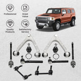 ZUN 10x Front Upper Control Arms Tie Rod Sway Bar Link Kit For Hummer H3 2006-2010 28701215