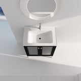 28 Inch Freestanding Bathroom Vanity Plywood With Ceramic Sink, Soft Closing Door W999139423