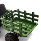 ZUN 12V Kids Ride On Tractor with Trailer, Battery Powered Electric Car w/ Music, USB, Music, LED W2181137374